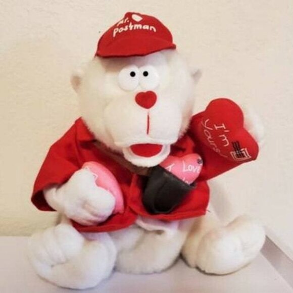 Great American Fun Corporation Animated Singing Teddy Plush Toy Mr Postman - Picture 2 of 9